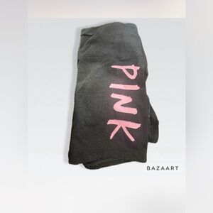 Pink&Dark Grey “Pink” brand biker shorts